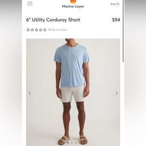 Marine Layer corduroy shorts